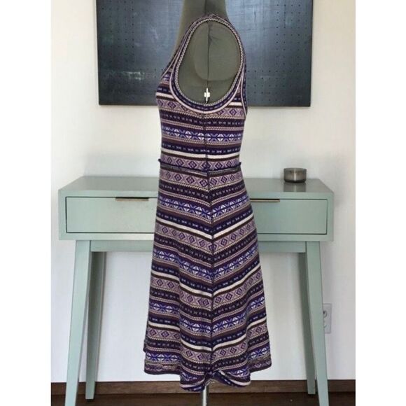 Free People Womens Small Nordic Fair Isle Tank Sweater Dress - Picture 6 of 11